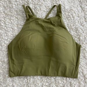 lululemon Like a Cloud Bra, Bronze Green, size 6